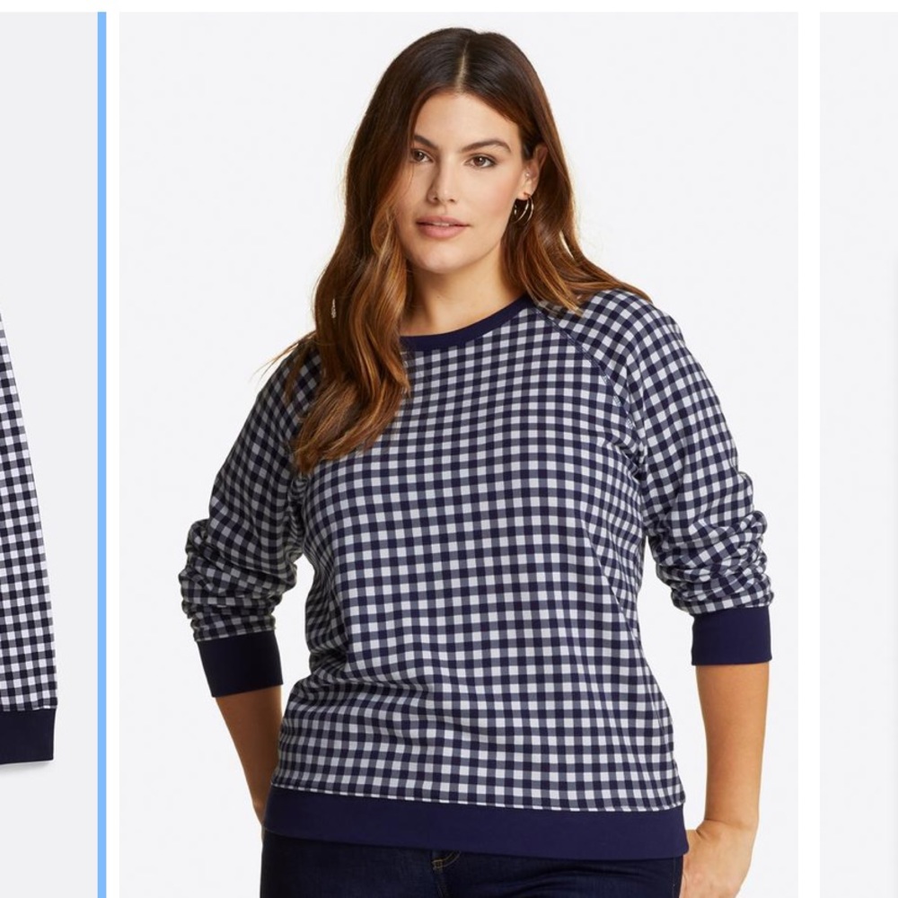 Draper James Nassau Navy sweater XXL